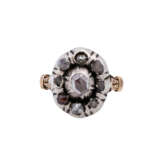 Barock Ring mit 9 Diamantrosen, - photo 2