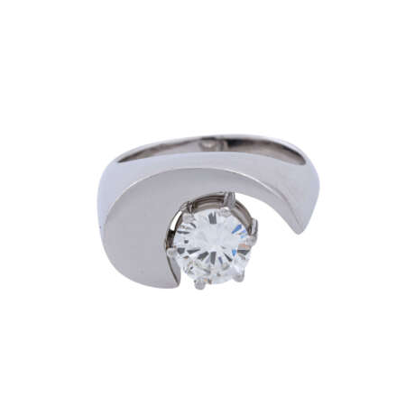 Ring mit Brillant von 1,08 ct, - Foto 2