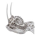 Kleiderclip mit Diamanten zusammen ca. 3 ct, - photo 3