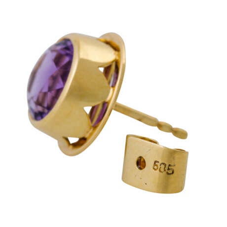 Set Anhänger und Ohrstecker mit Amethysten, - фото 8