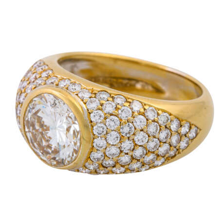 Ring mit zentralem Brillant von ca. 2,9 ct, - photo 5