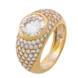 Ring mit zentralem Brillant von ca. 2,9 ct, - photo 6