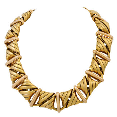 Goldcollier mit Muster, - Foto 1