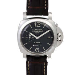 PANERAI Luminor 1950 GMT 8 Tage Gangreserve, Ref. PAM00233. Herrenuhr. Aktueller Neupreis: 12.000,- Euro.