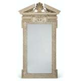 A GEORGE II WHITE-PAINTED PIER MIRROR - photo 1