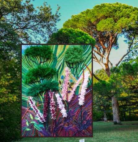 „Im Garten“ Romantik Landschaftsmalerei 2018 - Foto 2