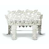A VICTORIAN SCOTTISH WHITE-PAINTED CAST-IRON GARDEN BENCH - фото 3