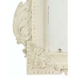 A GEORGE II WHITE-PAINTED PICTURE-FRAME MIRROR - фото 3