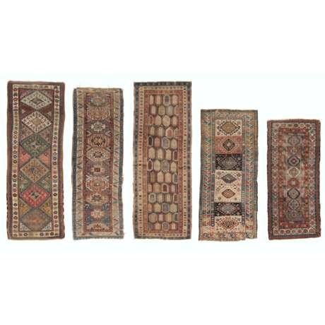 A GROUP OF FIVE SOUTH CAUCASIAN RUGS - photo 1