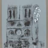 Chagall, Marc (1887 Witebsk - 1985 St. Paul de Vence). Notre-Dame en gris - Foto 1