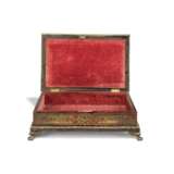 A VICTORIAN BRASS-INLAID TORTOISESHELL 'BOULLE MARQUETRY' AND ROSEWOOD BOX - photo 3
