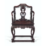 AN IMPORTANT IMPERIAL ZITAN ARMCHAIR - фото 1