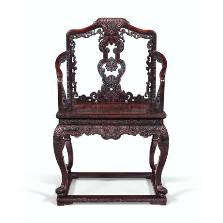 AN IMPORTANT IMPERIAL ZITAN ARMCHAIR - фото 1