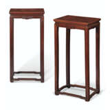 A PAIR OF HONGMU INCENSE STANDS - photo 1