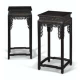 A PAIR OF HONGMU INCENSE STANDS - фото 1