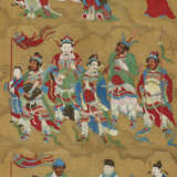 TWO LARGE SILK PAINTINGS OF DAOIST IMMORTALS - Foto 1
