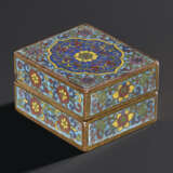 A SMALL CLOISONN&#201; ENAMEL RECTANGULAR BOX AND COVER - photo 1