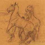 Liebermann, Max (1847 Berlin - 1935 Berlin). Steigende Pferde - Pferdebändiger - фото 1