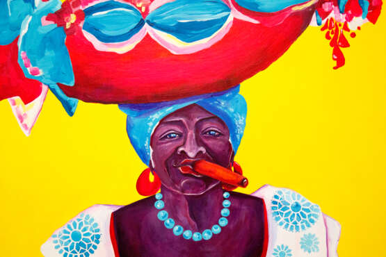 Painting, картина акрилом “Fruit Cuban”, Canvas on the subframe, Painting with acrylic, люди, Ukraine, 2020 - photo 6