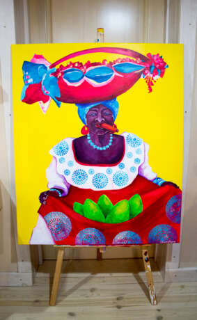 Painting, картина акрилом “Fruit Cuban”, Canvas on the subframe, Painting with acrylic, люди, Ukraine, 2020 - photo 8