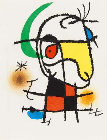 Miró, Joan (1893 Barcelona - 1983 Calamajor/Mallorca). Aus: "Le vent parmi les roseaux" (Frontispiz) - photo 1