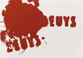 Beuys, Joseph (1921 Krefeld - 1986 Düsseldorf). Zeichen aus dem Braunraum