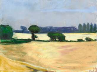 Fussmann, Klaus (1938 Velbert). Landschaft (Felder)