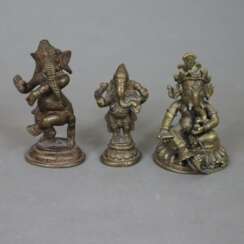 Drei Ganesha Figuren 