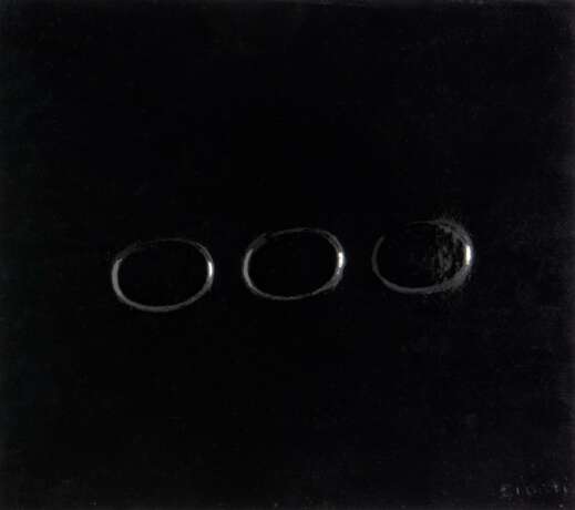 Simeti, Turi (1929 Alcamo/Italien). Tre ovali nero - photo 1
