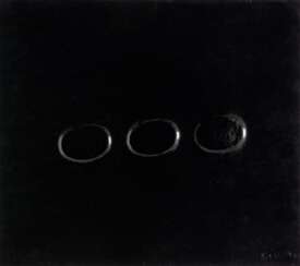 Simeti, Turi (1929 Alcamo/Italien). Tre ovali nero