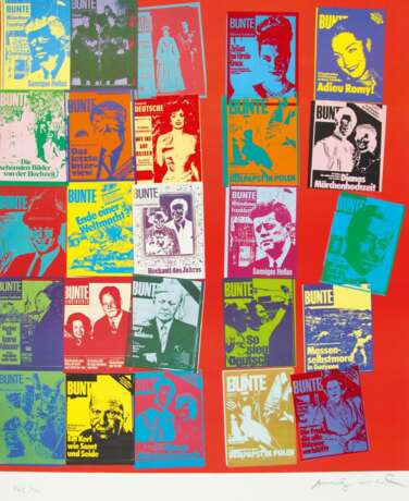 Warhol, Andy (1928 Pittsburgh - 1987 New York). Magazine and history (Bunte) - photo 1