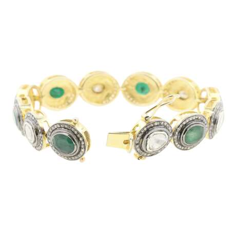 Armband mit Smaragden und Diamanten - photo 4