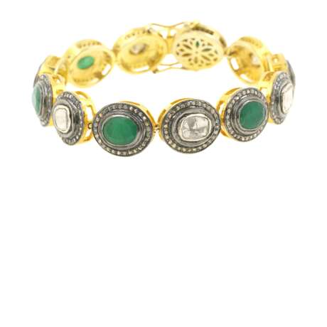 Armband mit Smaragden und Diamanten - Foto 6