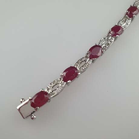 Armband mit Rubinen und Diamanten - photo 3