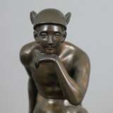 Großes Schreibzeug mit Bronzefigur des Hermes - Foto 7