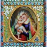 Икона Божьей матери Елеуса Украина Martin Koval (b. 1980) Amethyst Cloisonne enamel Art Deco Religious genre Russia - photo 1