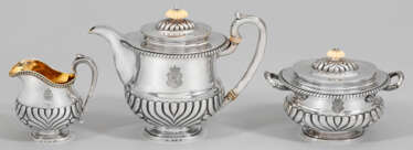 Historically important Biedermeier coffee service from the estate of Alexander Mikhailovich Rimsky-Korsakov (1753-1840), Governor-General of Lithuania