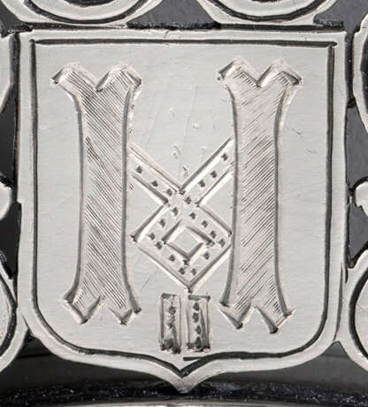 Handspiegel mit dem Monogramm von Zar Nikolaus II - Foto 2