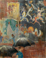 PIMENOV, YURY (1903-1977) Wet Posters , signed with initials and dated 1973.