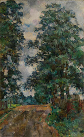 ROZHDESTVENSKY, VASILY (1884-1963) Landscape with a Tree , signed and dated 1924. - Foto 1