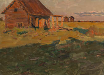 STOZHAROV, VLADIMIR (1926-1973) Kolkhoz Barn , dated "2.7.57".