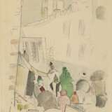 GRISHENKO, ALEXEI (1883-1977) Istanbul Street , signed twice, once on the cardboard, and dated "20 XI", further inscribed in Russian and French "Doroga v Eitiub Pour Galerie a Moscau [sic]" on the reverse. - Foto 1