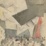 GRISHENKO, ALEXEI (1883-1977) Praying Crowd , signed twice, once indistinctly on the cardboard. - Foto 1