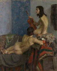 TEGIN, DMITRY (1914-1988) Two Nudes , signed and dated 1941.
