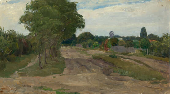 FEDOSOV, NIKITA (1939-1992) Village Road and River by the Forest, double-sided work - photo 1