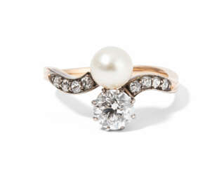 Perlen-Diamant-Ring