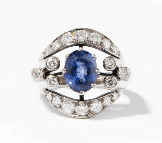 Saphir-Brillant-Ring - photo 1