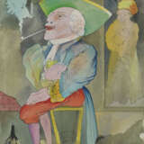 CHEMIAKIN, MIKHAIL (B. 1943) Rembrandt Smoking, from the series "La Vie de Rembrandt" , signed and dated 1987. - Foto 1