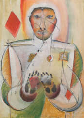 NEMUKHIN, VLADIMIR (1925-2016) Jack of Diamonds , signed, inscribed in Cyrillic "Keln" and titled.