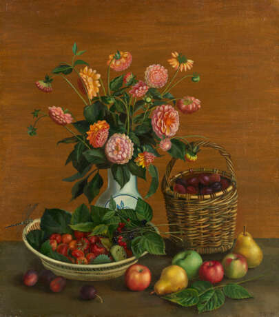 NAZARENKO, TATIANA (B. 1944) Still Life with Flowers and Fruit , signed with initials and dated 1983, also further signed, titled in Cyrillic and dated on the reverse. - фото 1